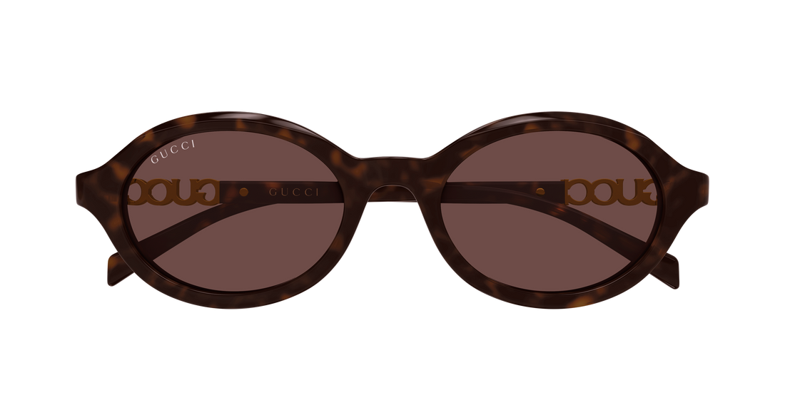 Sonnenbrillen gucci gg2153s 002 havana round/oval/panthos femenino größe 51mm - Detailansicht
