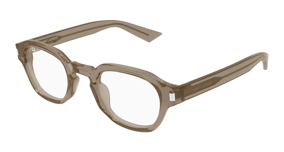 Óculos graduados saint laurent sl 946 opt 005 marron round/oval/panthos masculino tamanho 47mm - Vista principal