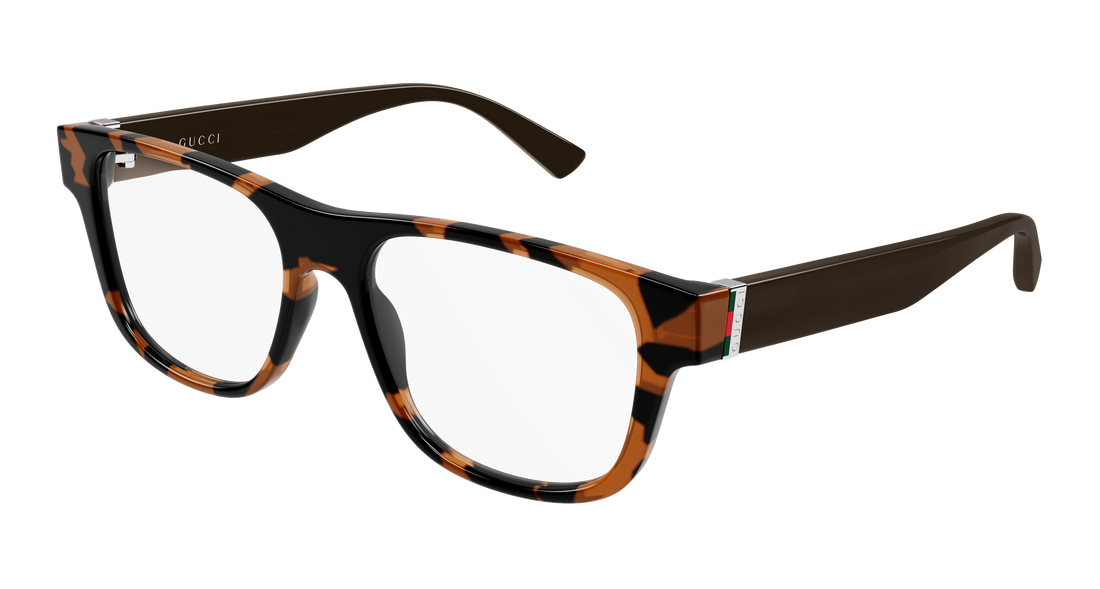 Occhiali da vista gucci gg2086o 007 havana rectangular / squared masculino taglia 55mm - Vista principale