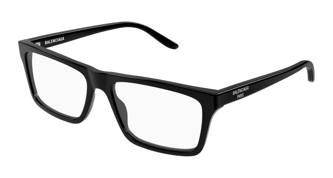 Occhiali da vista balenciaga bb0499o 001 negro rectangular / squared masculino taglia 57mm - Vista principale