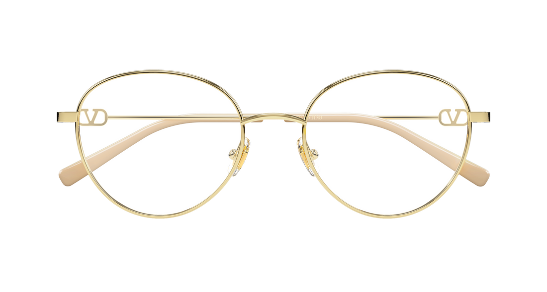 Occhiali da vista valentino vg0031o 001 dorado round/oval/panthos femenino taglia 52mm - Vista dettagliata