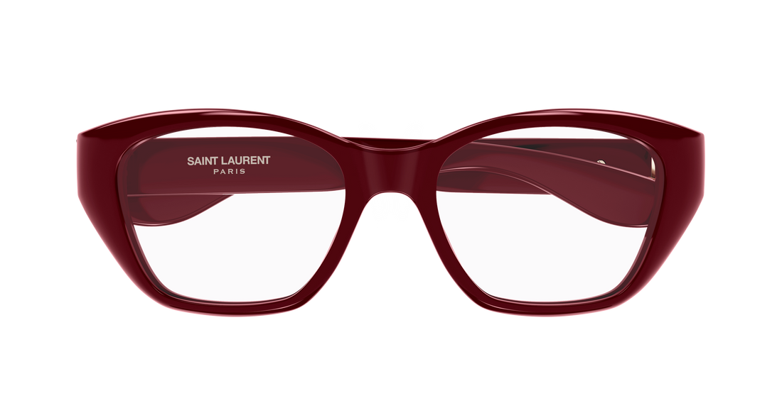 Óculos graduados saint laurent sl 924 005 rojo cat eye femenino tamanho 52mm - Vista de detalhe