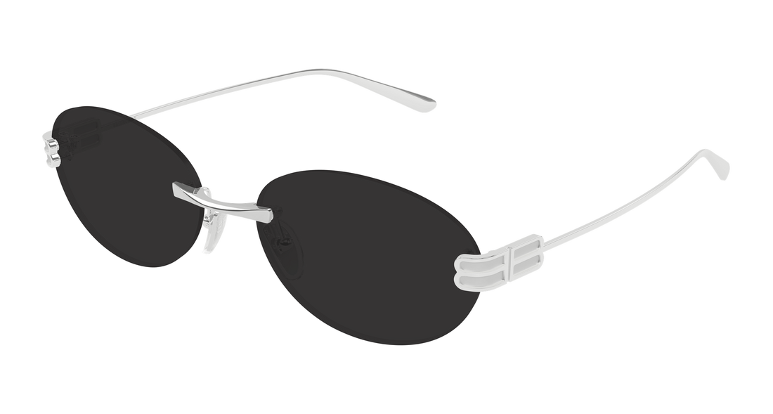 Occhiali da sole balenciaga bb0541sa 001 plateado round/oval/panthos unisex taglia 59mm - Vista principale