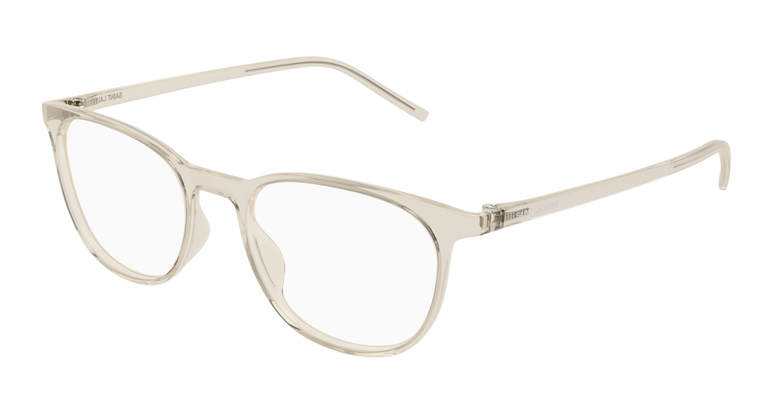 Briller saint laurent sl 884 004 beige round/oval/panthos unisex størrelse 51mm - Hovedvisning