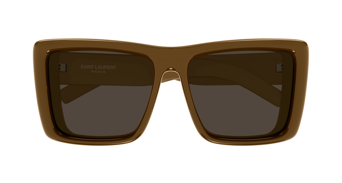 Óculos de sol saint laurent sl 900 howl 006 marron rectangular / squared femenino tamanho 61mm - Vista de detalhe