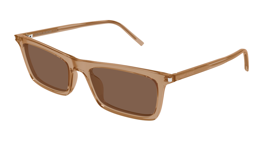 Óculos de sol saint laurent sl 890 betty thin 005 marron rectangular / squared unisex tamanho 54mm - Vista principal