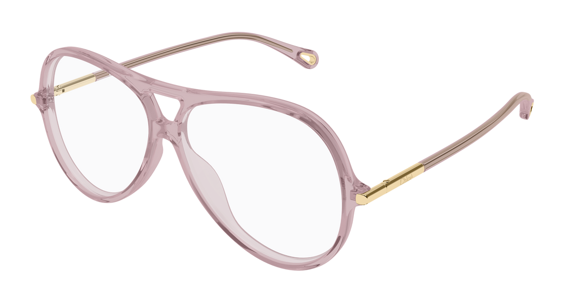 Óculos graduados chloé ch0398o 005 rosa round/oval/panthos femenino tamanho 59mm - Vista principal