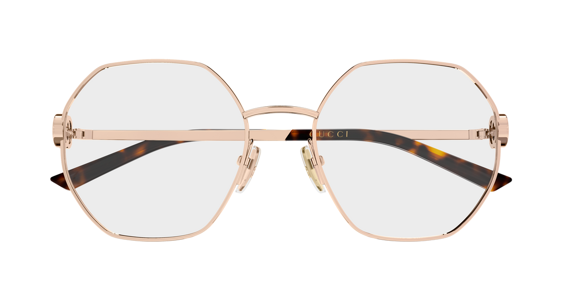 Brillen gucci gg2048o 004 dorado geometrical/directional femenino größe 54mm - Detailansicht