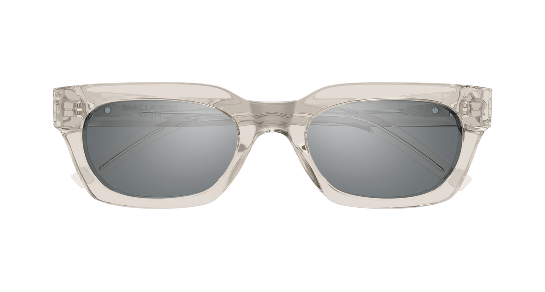 Óculos de sol saint laurent sl m175/f 004 beige rectangular / squared femenino tamanho 53mm - Vista de detalhe