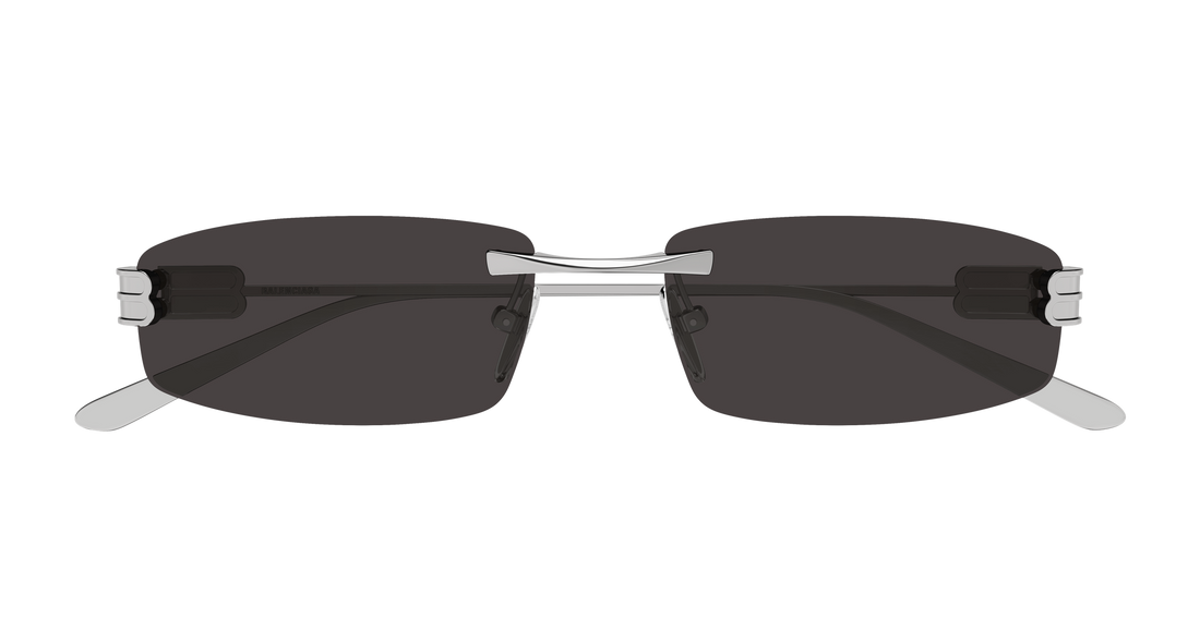 Sunglasses balenciaga bb0488s 001 plateado rectangular / squared masculino size 57mm - Detailed view