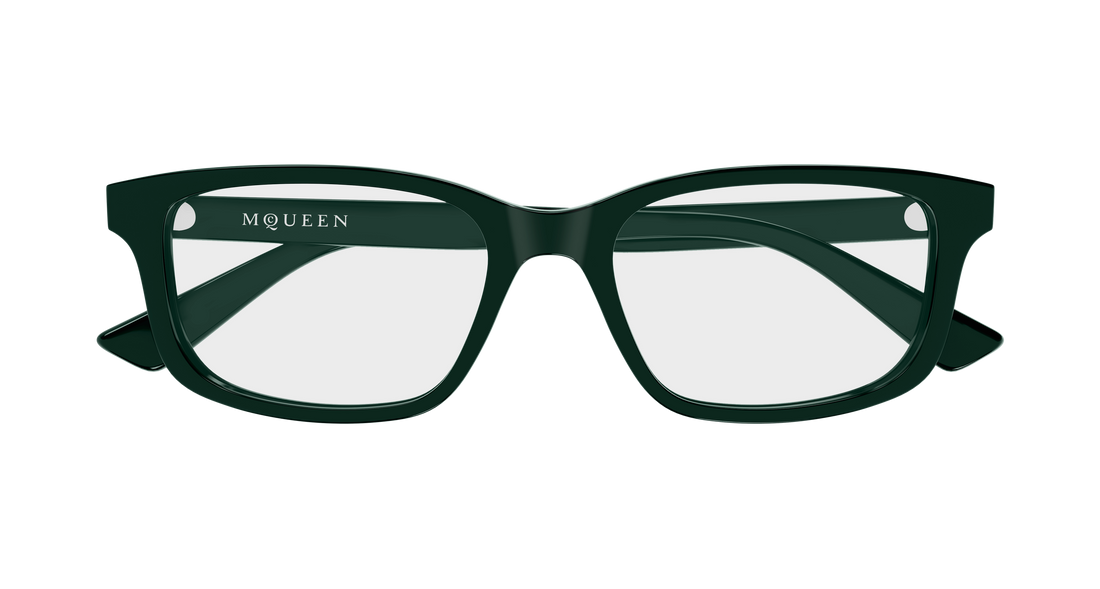 Gafas graduadas alexander mcqueen am0575o 003 verde cat eye masculino talla 54mm - Vista de detalle