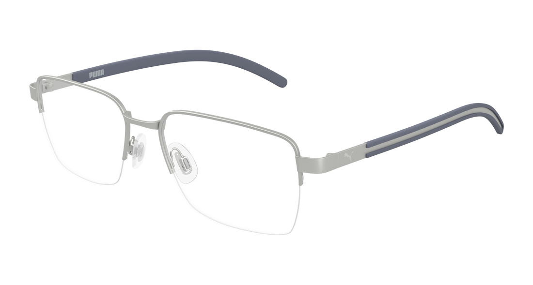 Lunettes de vue puma pu0551o 002 plateado rectangular / squared masculino taille 55mm - Vue principale