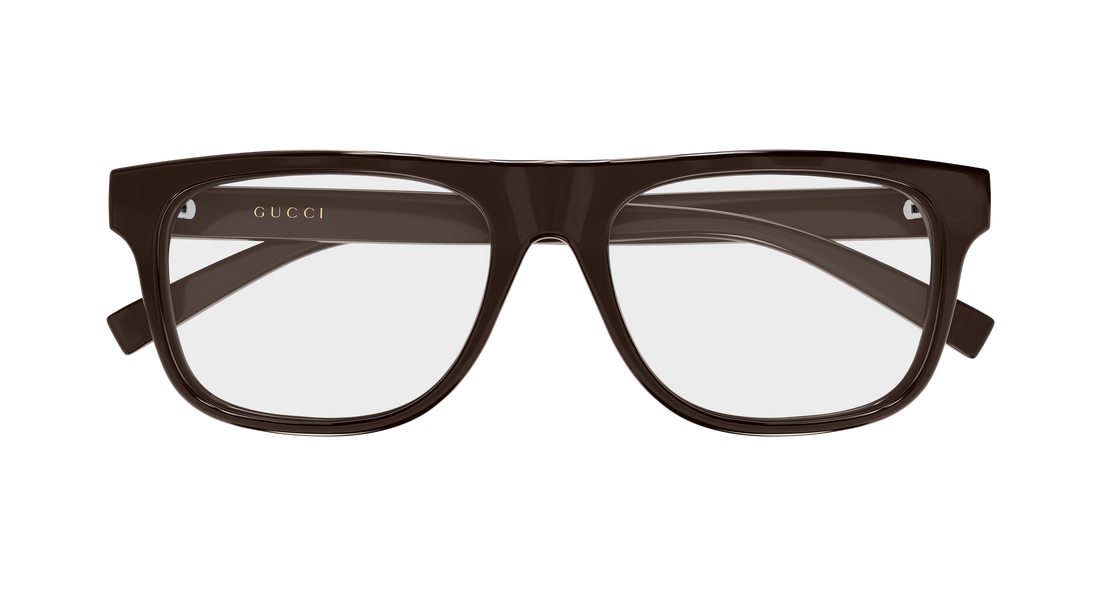Brillen gucci gg1117on 003 marron rectangular / squared masculino größe 56mm - Detailansicht