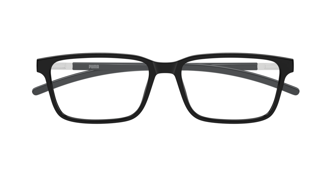 Gafas graduadas puma pu0539o 001 negro rectangular / squared masculino talla 55mm - Vista de detalle