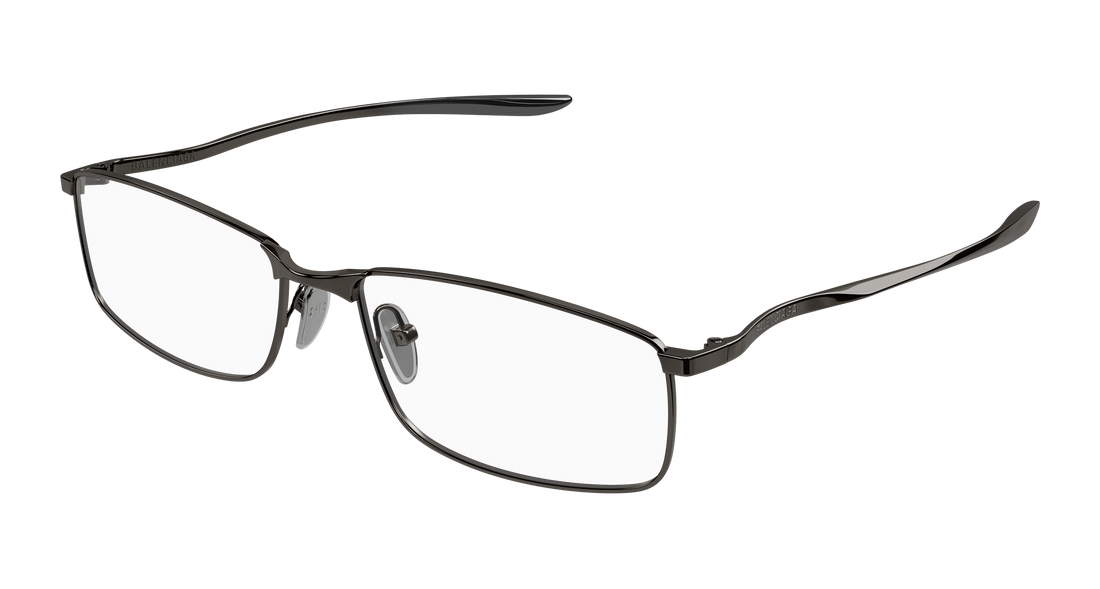Briller balenciaga bb0496o 003 gris rectangular / squared masculino størrelse 60mm - Hovedvisning