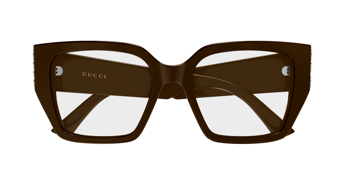 Brillen gucci gg2042o 003 marron butterfly femenino größe 53mm - Detailansicht