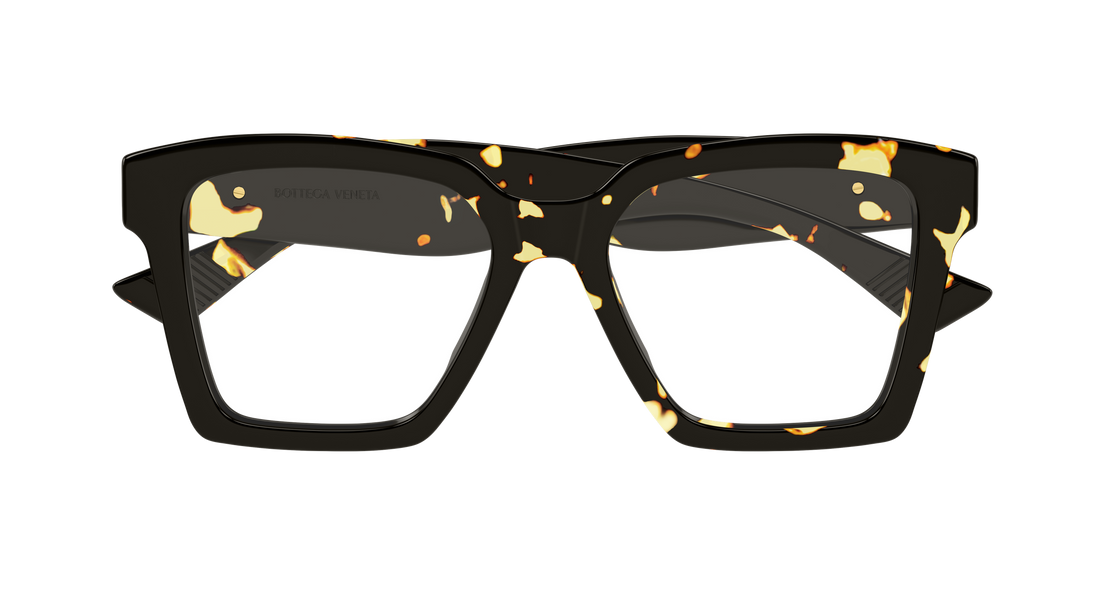 Óculos graduados bottega veneta bv1458o 002 havana rectangular / squared femenino tamanho 52mm - Vista de detalhe