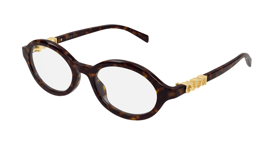 Occhiali da vista gucci gg2153o 002 havana round/oval/panthos femenino taglia 51mm - Vista principale