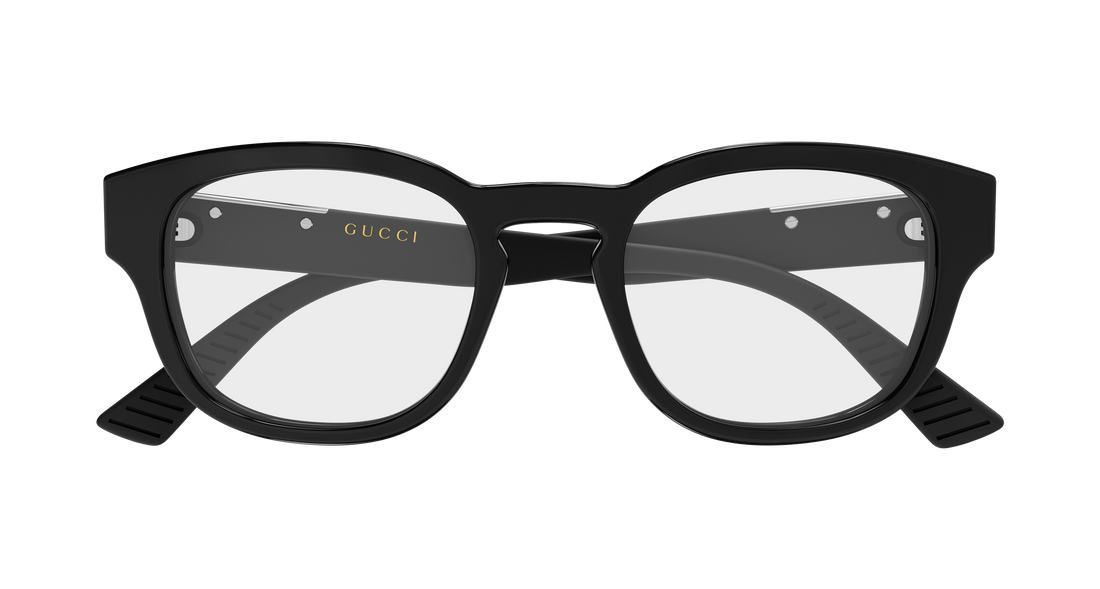 Occhiali da vista gucci gg2090o 001 negro round/oval/panthos masculino taglia 50mm - Vista dettagliata