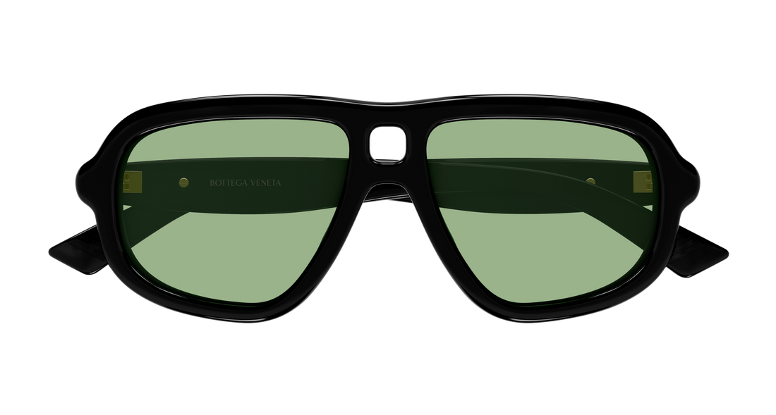 Óculos de sol bottega veneta bv1494s 003 negro pilot/navigator unisex tamanho 53mm - Vista de detalhe