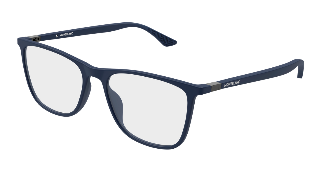 Óculos graduados montblanc mb0510o 006 azul rectangular / squared masculino tamanho 56mm - Vista principal