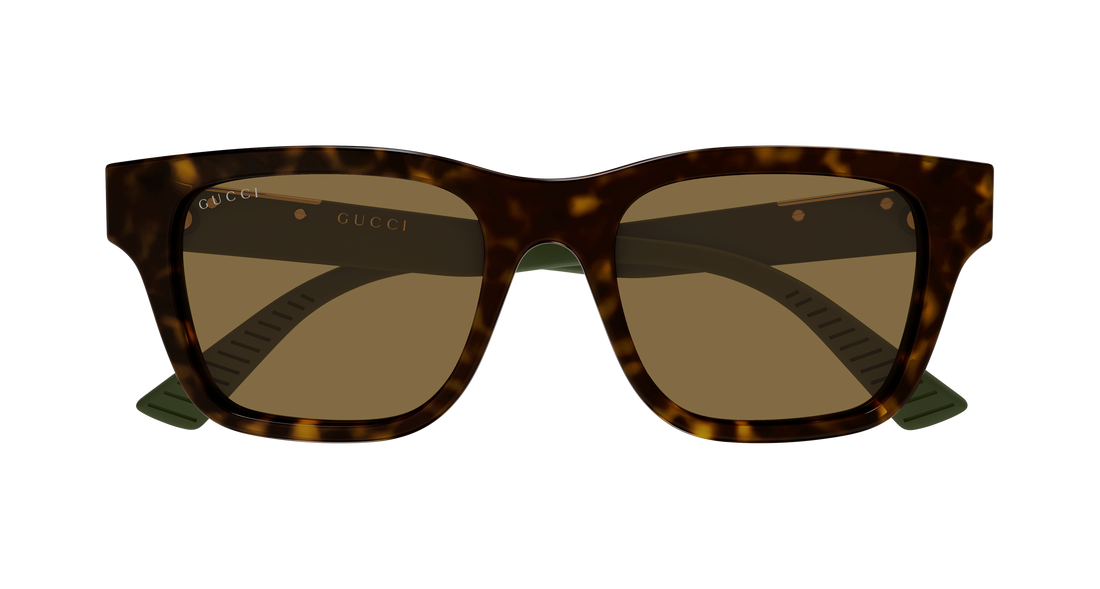 Occhiali da sole gucci gg2089s 004 havana rectangular / squared masculino taglia 52mm - Vista dettagliata