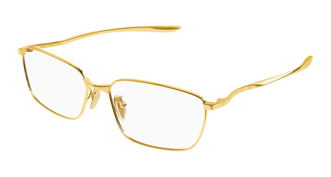 Dioptrijske naočale balenciaga bb0497oa 002 dorado rectangular / squared masculino veličina 60mm - Glavni prikaz
