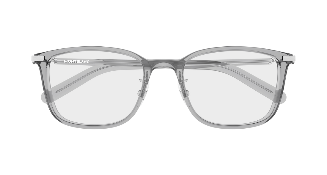 Occhiali da vista montblanc mb0500oa 003 gris rectangular / squared masculino taglia 53mm - Vista dettagliata