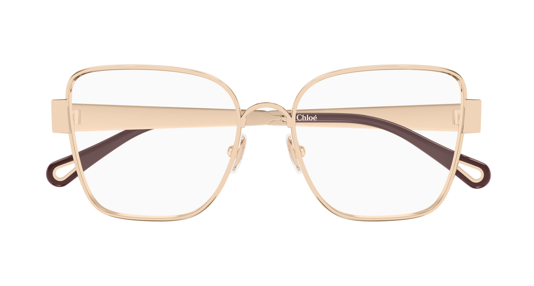 Brillen chloé ch0356o 004 dorado butterfly femenino größe 56mm - Detailansicht