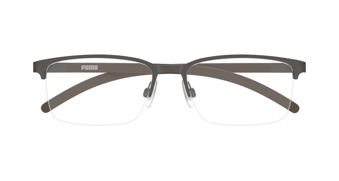 Óculos graduados puma pu0552o 003 plateado rectangular / squared masculino tamanho 55mm - Vista de detalhe
