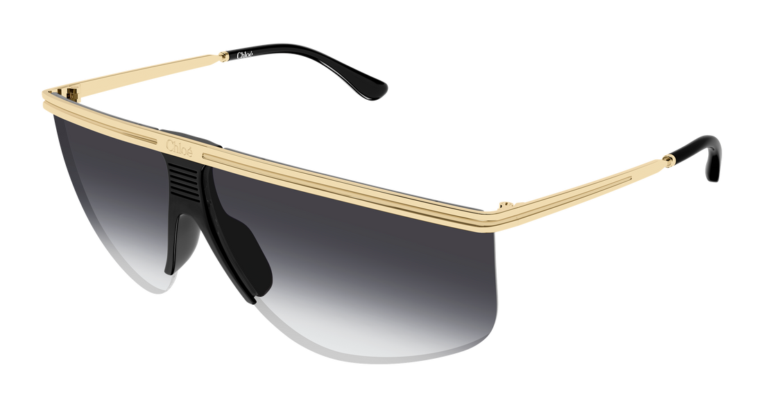Óculos de sol chloé ch0415s 001 dorado pilot/navigator femenino tamanho 65mm - Vista principal