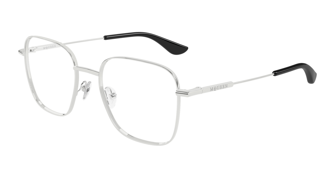Brillen alexander mcqueen am0565o 001 plateado rectangular / squared femenino größe 51mm - Hauptansicht