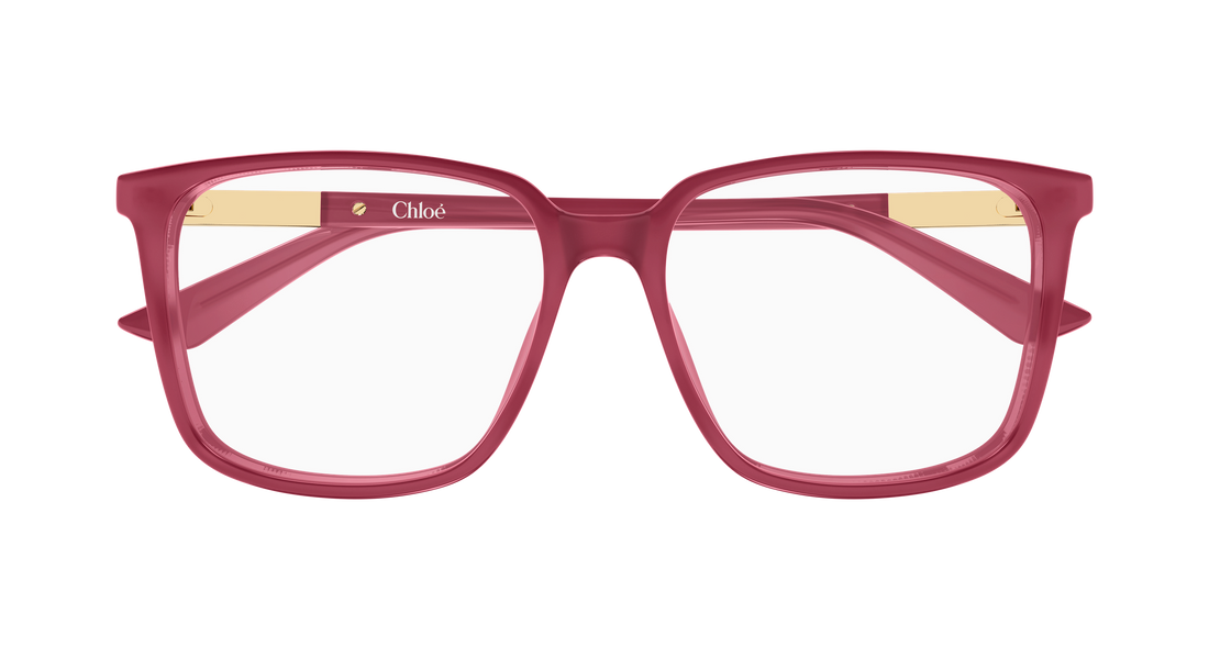 Lunettes de vue chloé ch0369o 005 rosa rectangular / squared femenino taille 55mm - Vue détaillée