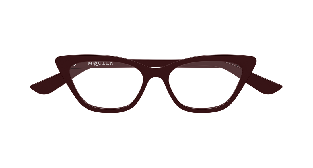 Gafas graduadas alexander mcqueen am0560o 003 rojo cat eye femenino talla 52mm - Vista de detalle