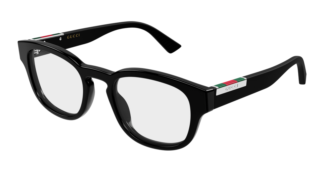 Occhiali da vista gucci gg2090o 001 negro round/oval/panthos masculino taglia 50mm - Vista principale