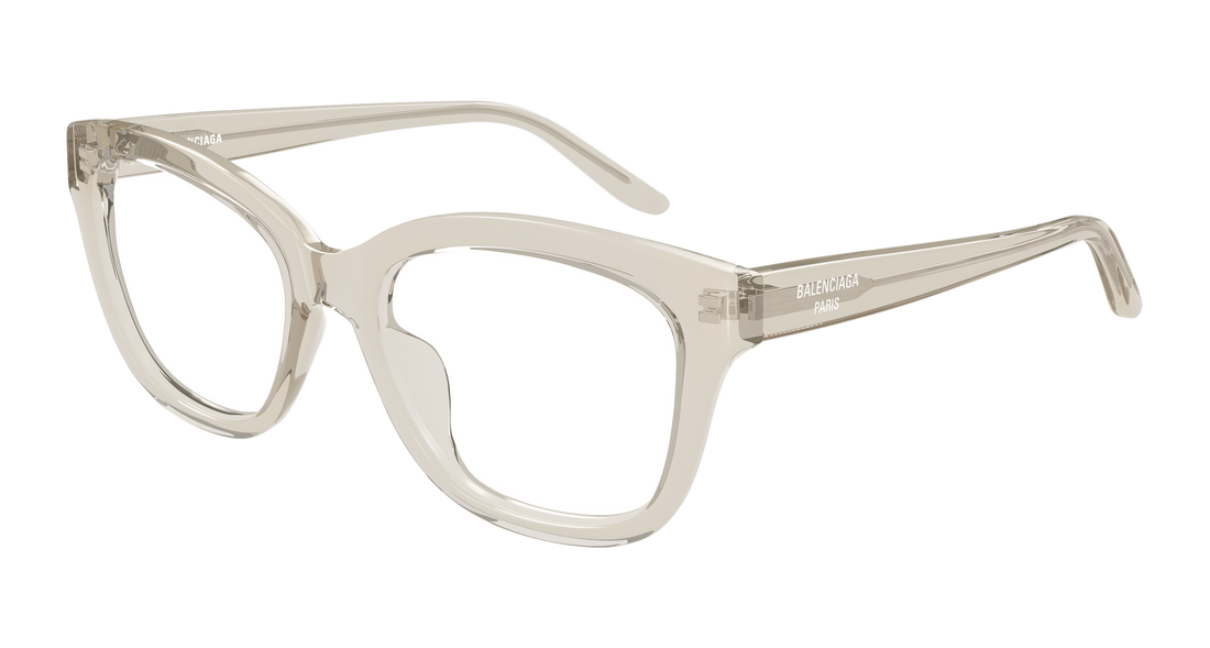 Lunettes de vue balenciaga bb0534o 009 beige butterfly femenino taille 55mm - Vue principale