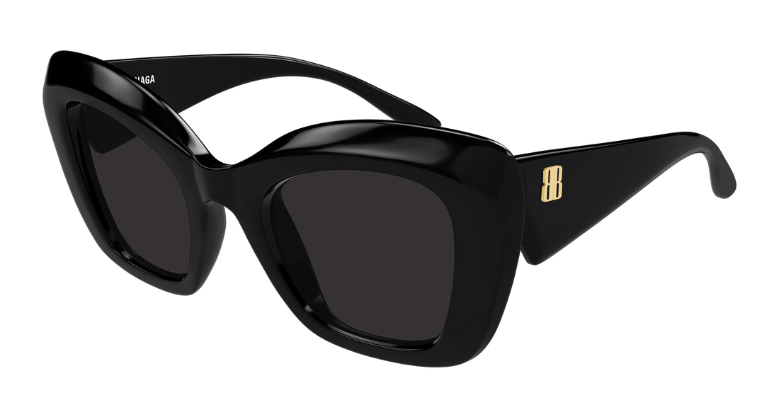 Lunettes de soleil balenciaga bb0503s 001 negro butterfly femenino taille 54mm - Vue principale