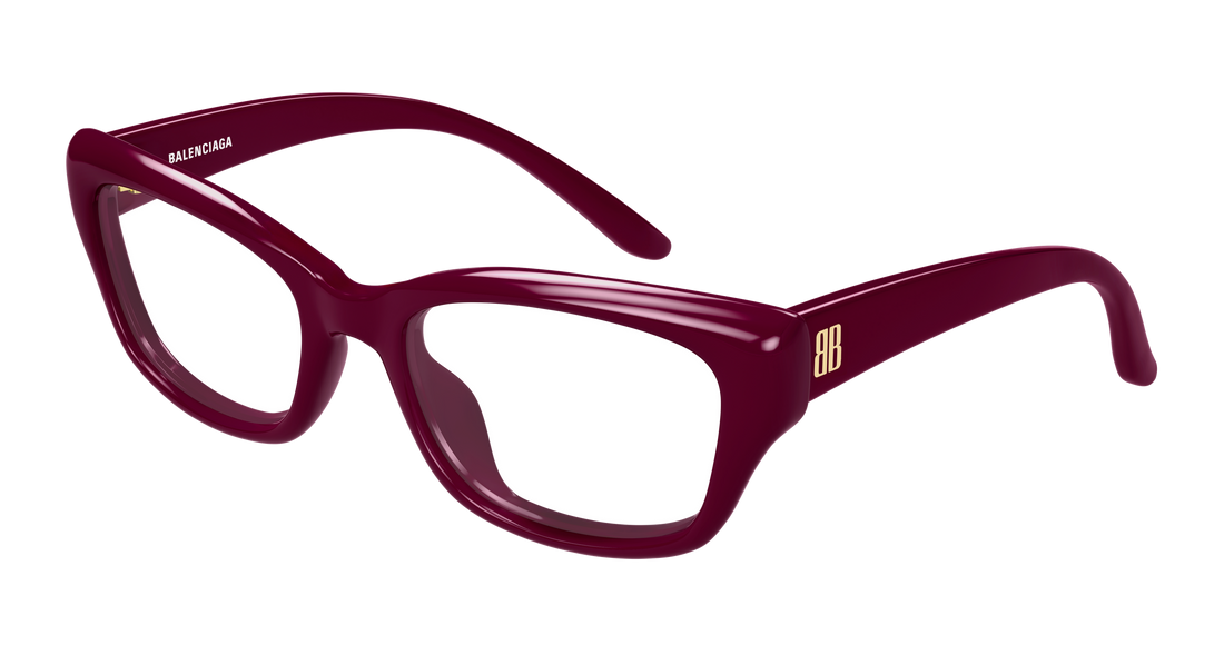 Óculos graduados balenciaga bb0518o 003 rojo rectangular / squared femenino tamanho 54mm - Vista principal