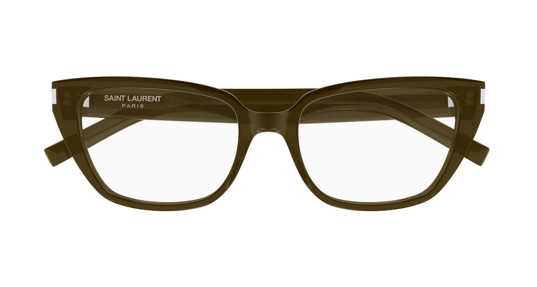 Brillen saint laurent sl 896 006 marron cat eye femenino größe 55mm - Detailansicht