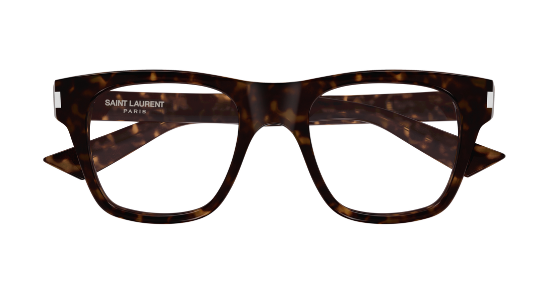 Prescription glasses saint laurent sl 875 opt 008 havana rectangular / squared masculino size 52mm - Detailed view
