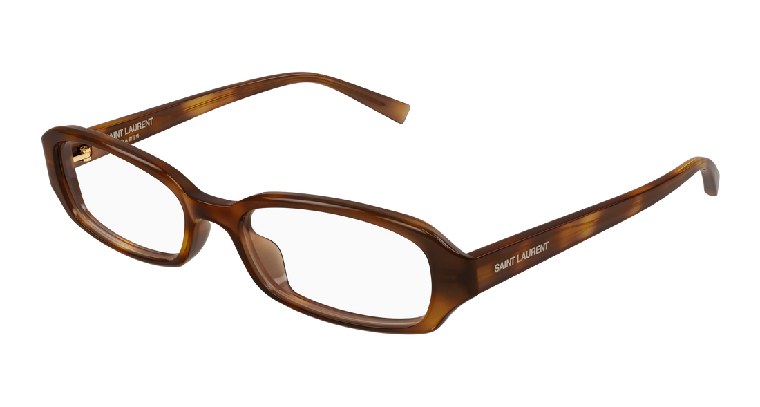 Lunettes de vue saint laurent sl 872 erin opt 003 havana round/oval/panthos unisex taille 52mm - Vue principale