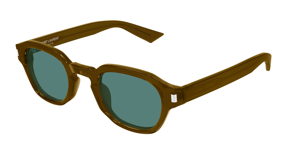 Óculos de sol saint laurent sl 946 003 marron round/oval/panthos masculino tamanho 46mm - Vista principal