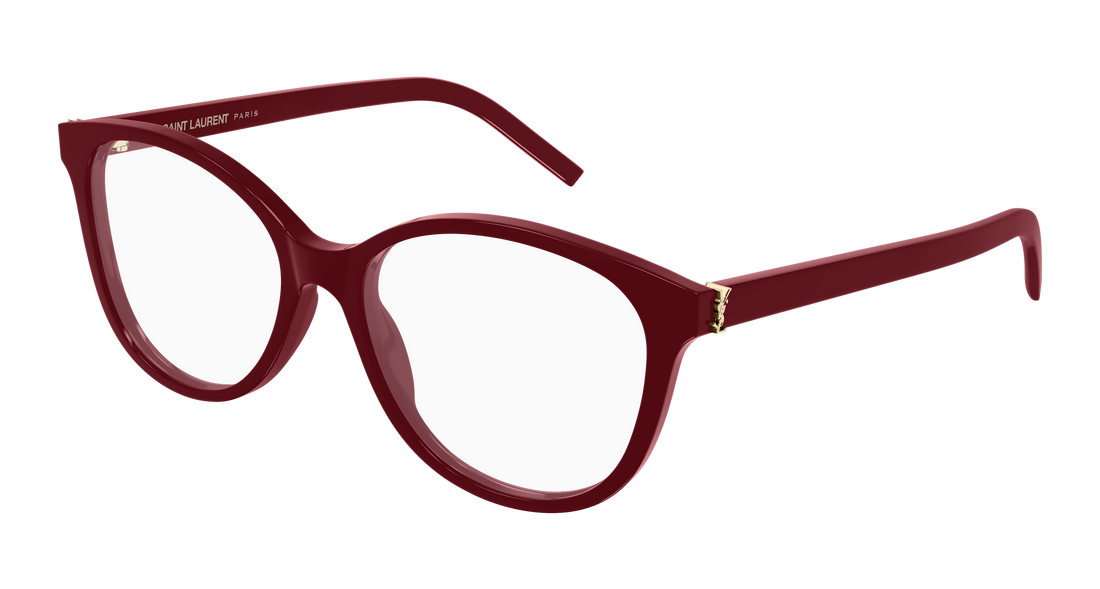 Briller saint laurent sl m112 010 rojo round/oval/panthos femenino størrelse 54mm - Hovedvisning