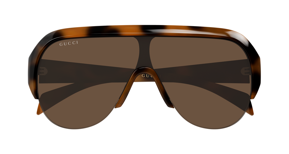 Lunettes de soleil gucci gg2023s 002 havana mask femenino taille 99mm - Vue détaillée