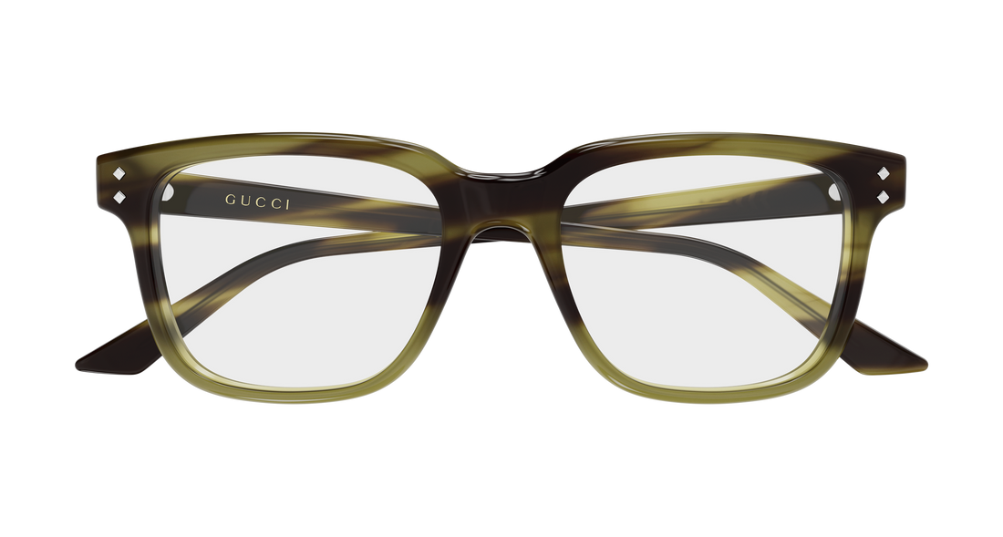 Brillen gucci gg2131o 008 havana rectangular / squared masculino größe 53mm - Detailansicht