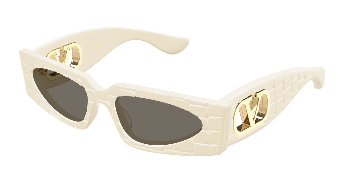 Occhiali da sole valentino vg0001s 005 beige rectangular / squared femenino taglia 53mm - Vista principale