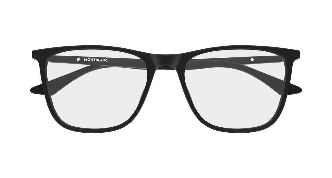 Óculos graduados montblanc mb0510o 005 negro rectangular / squared masculino tamanho 56mm - Vista de detalhe