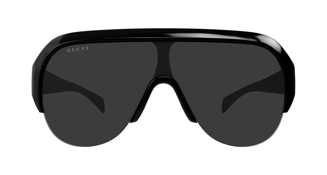 Óculos de sol gucci gg2023s 001 negro mask femenino tamanho 99mm - Vista de detalhe