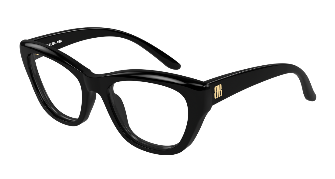 Lunettes de vue balenciaga bb0519o 005 negro butterfly femenino taille 55mm - Vue principale