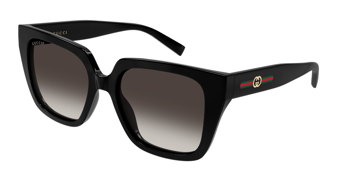 Óculos de sol gucci gg2102s 005 negro butterfly femenino tamanho 54mm - Vista principal